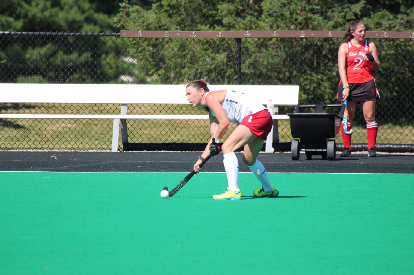 USA player controlling the ball