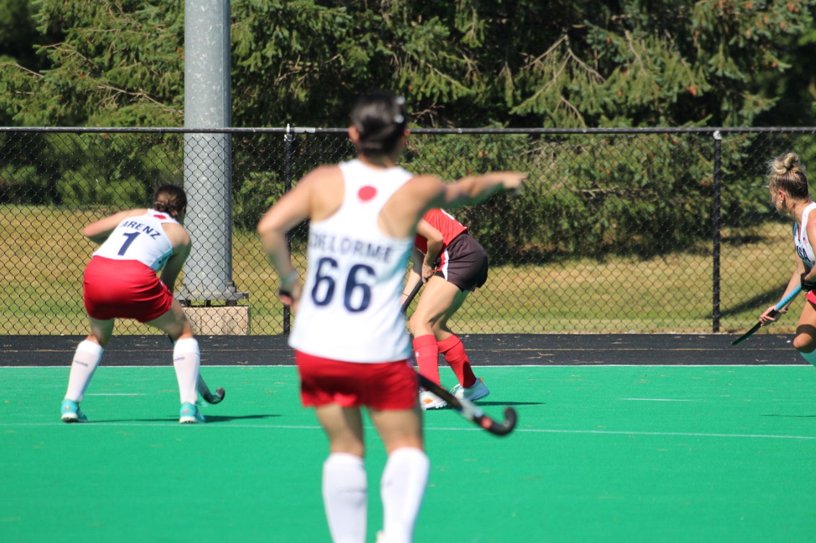 USA players calling the play