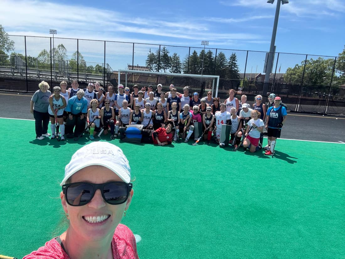 Training-day selfie with the USA masters squads